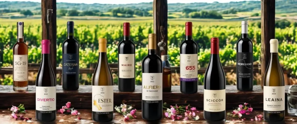 Collezione di vini Tenuta San Beda – vini toscani di Montecarlo di Lucca